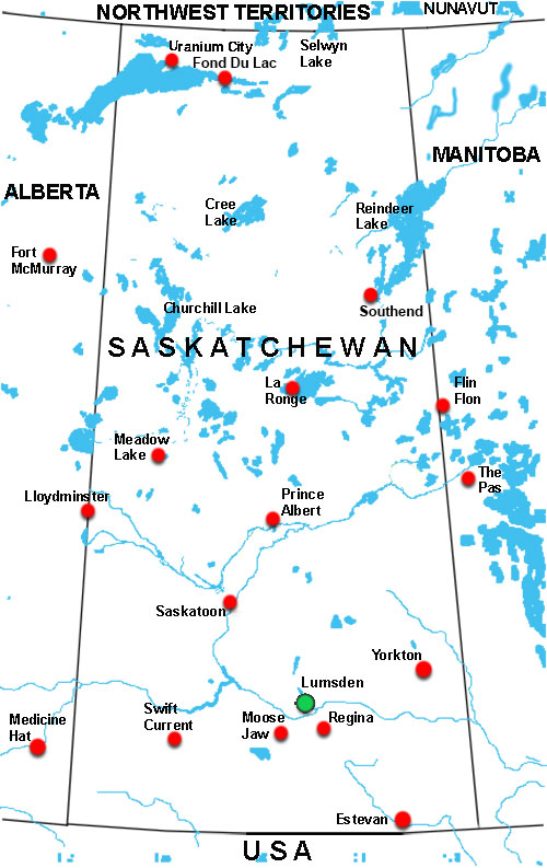 Charter Flights To lUMSDEN Saskatchewan